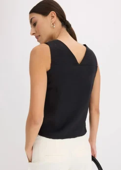 Blusentop aus softem Viskose-Mix