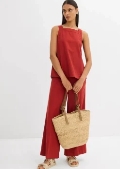 Blusentop mit Bindedetail hinten aus Viskose-Mix