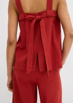 Blusentop mit Bindedetail hinten aus Viskose-Mix