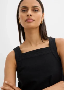 Blusentop mit Bindedetail hinten aus Viskose-Mix