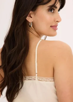 Blusentop mit Lochstickerei aus reiner Baumwolle