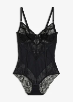 Body mit floraler Spitze