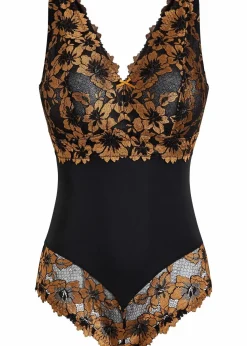 Body ohne Bügel mit floraler Spitze