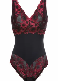 Body ohne Bügel mit floraler Spitze