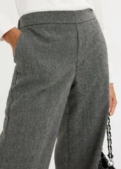 Bootcut Hose in Tweedoptik