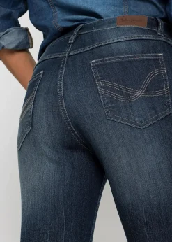 Bootcut Jeans High Waist, Komfort-Stretch