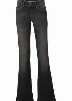Bootcut Jeans Mid Waist, Komfort-Stretch