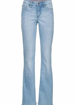 Bootcut Jeans Mid Waist, Komfort-Stretch