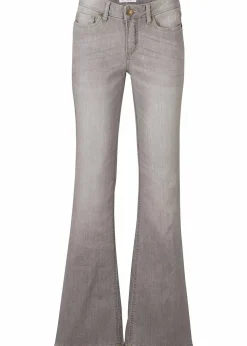 Bootcut Jeans Mid Waist, Komfort-Stretch