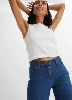 Bootcut Jeans Mid Waist, Stretch