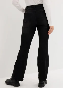 Bootcut-Jeans High Waist, Bequembund