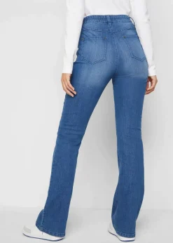 Bootcut-Jeans High Waist, Bequembund