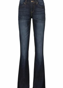 Bootcut-Jeans Mid Waist, Komfort-Stretch