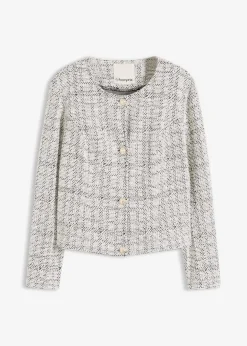 Bouclé Cardigan aus Baumwolle