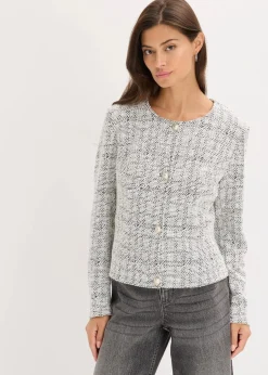 Bouclé Cardigan aus Baumwolle