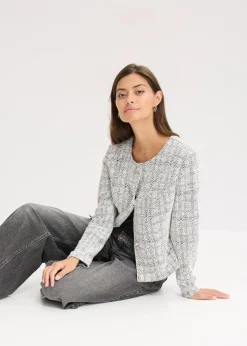 Bouclé Cardigan aus Baumwolle