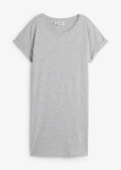 Boxy-Longshirt mit kurzen Ärmeln