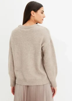 Boxy-Pullover mit Pailletten