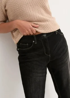 Boyfriend Jeans Mid Waist, Stretch
