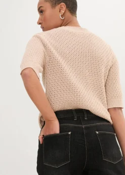 Boyfriend Jeans Mid Waist, Stretch