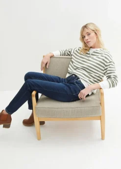 Boyfriend Jeans Mid Waist, Stretch