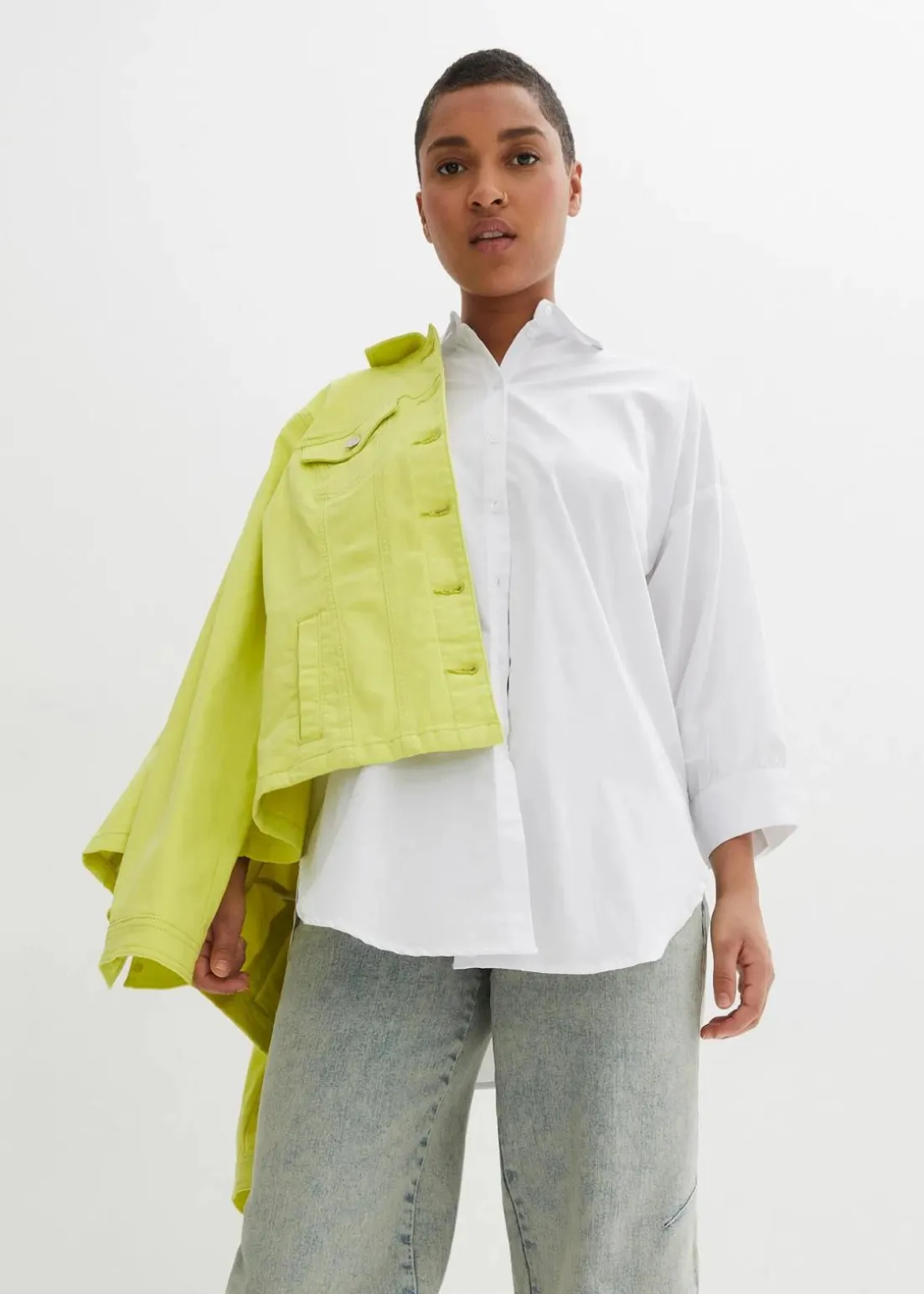 Boyfriend-Jeans mit Vintagewaschung