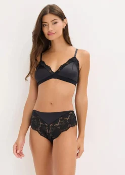 Bralette aus glänzendem Material