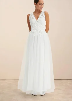 Brautkleid aus Tüll und Spitze