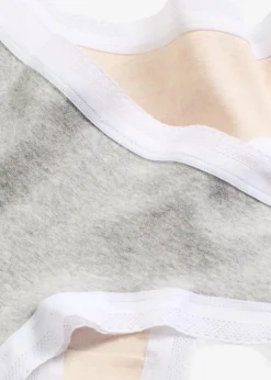 Brazilslip gerippt mit Spitze (4er Pack)