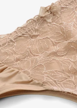 Brazilslip mit blumiger Stickerei