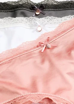 Brazilslip mit Glanzeffekt (3er Pack)