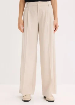 Bundfaltenhose aus fließendem Viskose-Mix