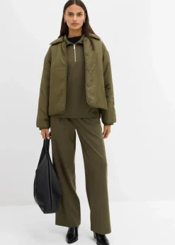 Bundfaltenhose aus Viskose-Mix