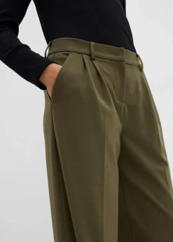 Bundfaltenhose aus Viskose-Mix