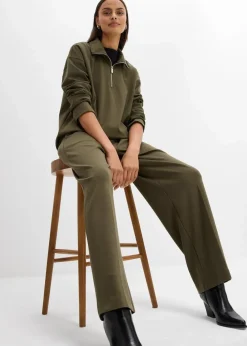 Bundfaltenhose aus Viskose-Mix