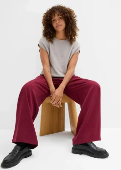 Bundfaltenhose mit Bindeband