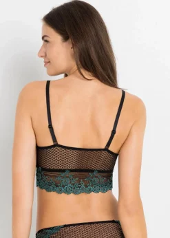 Bustier aus zweifarbiger Spitze