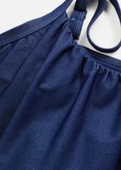 Bustier Bikini Oberteil in Jeansoptik