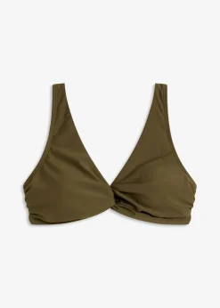 Bustier-Bikinioberteil mit Twistdetail