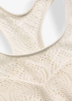 Bustier-Bikinioberteil mit Spitze