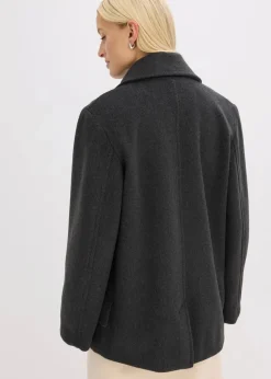 Cabanjacke in Wolloptik