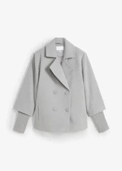 Cabanjacke mit Strickärmeln