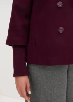 Cabanjacke mit Strickärmeln