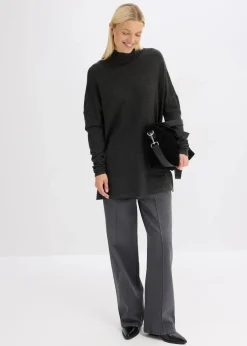 Cape-Pullover aus aus softem Viskose-Mix