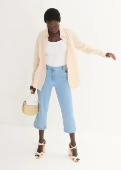 Capri Jeans Mid Waist