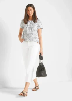 Capri Jeans Mid Waist, (2er Pack)