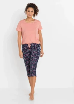 Capri Pyjama aus reiner Baumwolle (2er Pack)