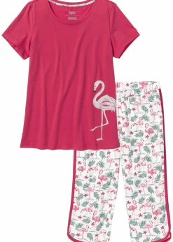 Capri Pyjama aus reiner Baumwolle