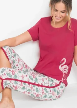 Capri Pyjama aus reiner Baumwolle