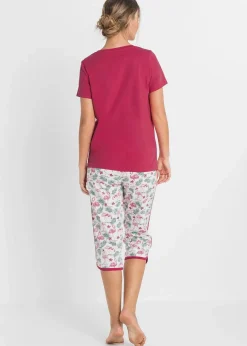 Capri Pyjama aus reiner Baumwolle